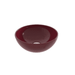 Bocchi Sottile Slim Line Tezgah Üstü Yuvarlak 26 cm Lavabo Parlak Burgonya Bordosu