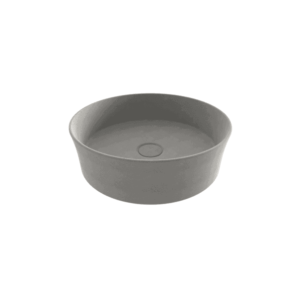 Bocchi Sottile Slim Line Tezgah Üstü Yuvarlak 38 cm Lavabo Mat Beton