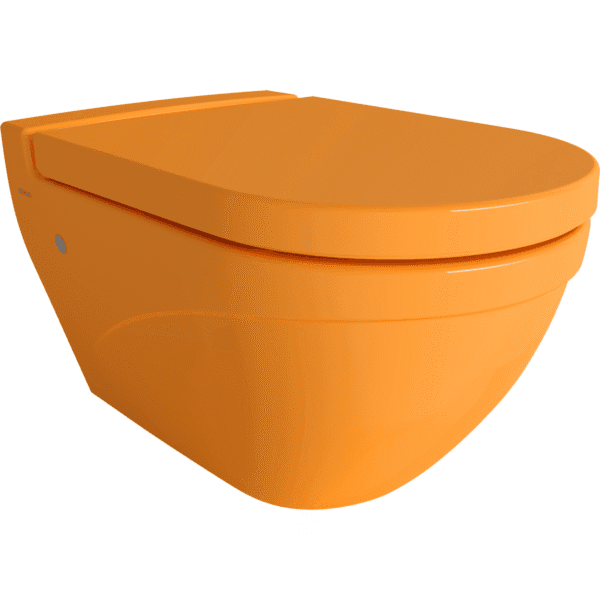 Bocchi Taormina Arch Gizli Taharet Girişli Asma Klozet Parlak Mandalina Sarısı