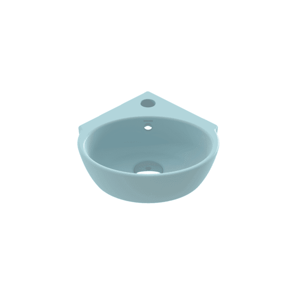 Bocchi Taormina Arch Köşe Lavabo 30 cm Mat Buz Mavisi