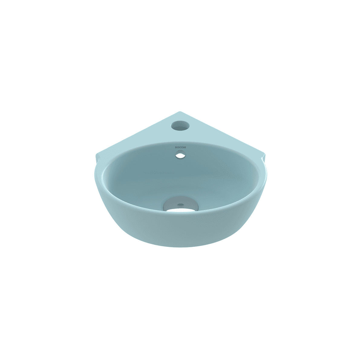Bocchi Taormina Arch Köşe Lavabo 30 cm Mat Buz Mavisi Bocchi Taormina Arch Köşe Lavabo 30 cm Mat Buz Mavisi