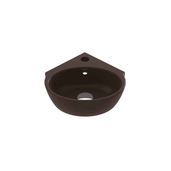 Bocchi Taormina Arch Köşe Lavabo 30 cm Mat Kahve