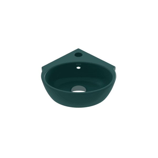 Bocchi Taormina Arch Köşe Lavabo 30 cm Mat Petrol Mavisi
