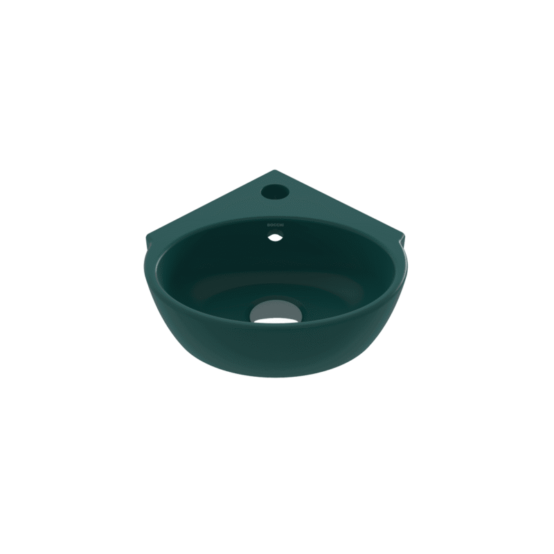 Bocchi Taormina Arch Köşe Lavabo 30 cm Mat Petrol Mavisi