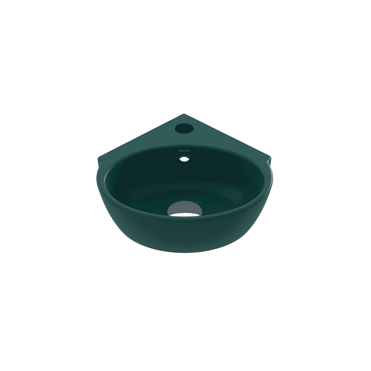Bocchi Taormina Arch Köşe Lavabo 30 cm Mat Petrol Mavisi Bocchi Taormina Arch Köşe Lavabo 30 cm Mat Petrol Mavisi
