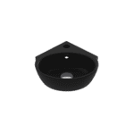 Bocchi Taormina Arch Köşe Lavabo 30 cm Mat Siyah
