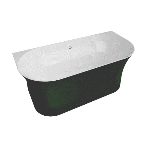 Bocchi Taranto Küvet Parlak Yeşil-Beyaz