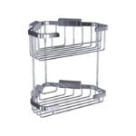 Bocchi Tel Sabunluk Köşe Malzemelik - İkili Tel Sabunluk Köşe Malzemelik - İkili Krom