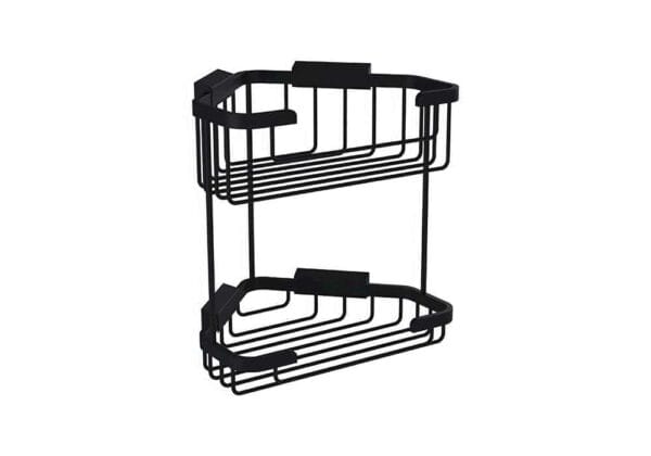 Bocchi Tel Sabunluk Köşe Malzemelik - İkili Tel Sabunluk Köşe Malzemelik - İkili Mat Siyah