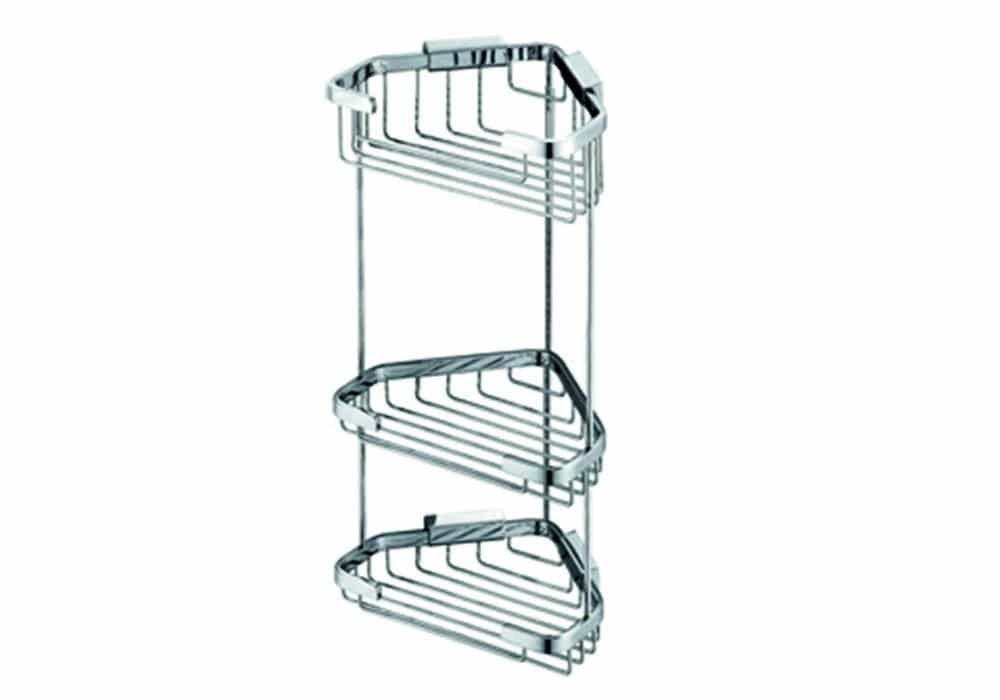 Bocchi Tel Sabunluk Malzemelik Köşe Üçlü Tel Sabunluk Malzemelik Köşe Üçlü Krom