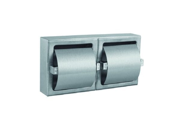 Bocchi Tuvalet Kağıtlık İkili Ankastre Mat Paslanmaz Çelik