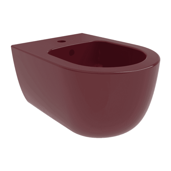 Bocchi V Tondo Duvardan Asma Bide Parlak Burgonya Bordosu