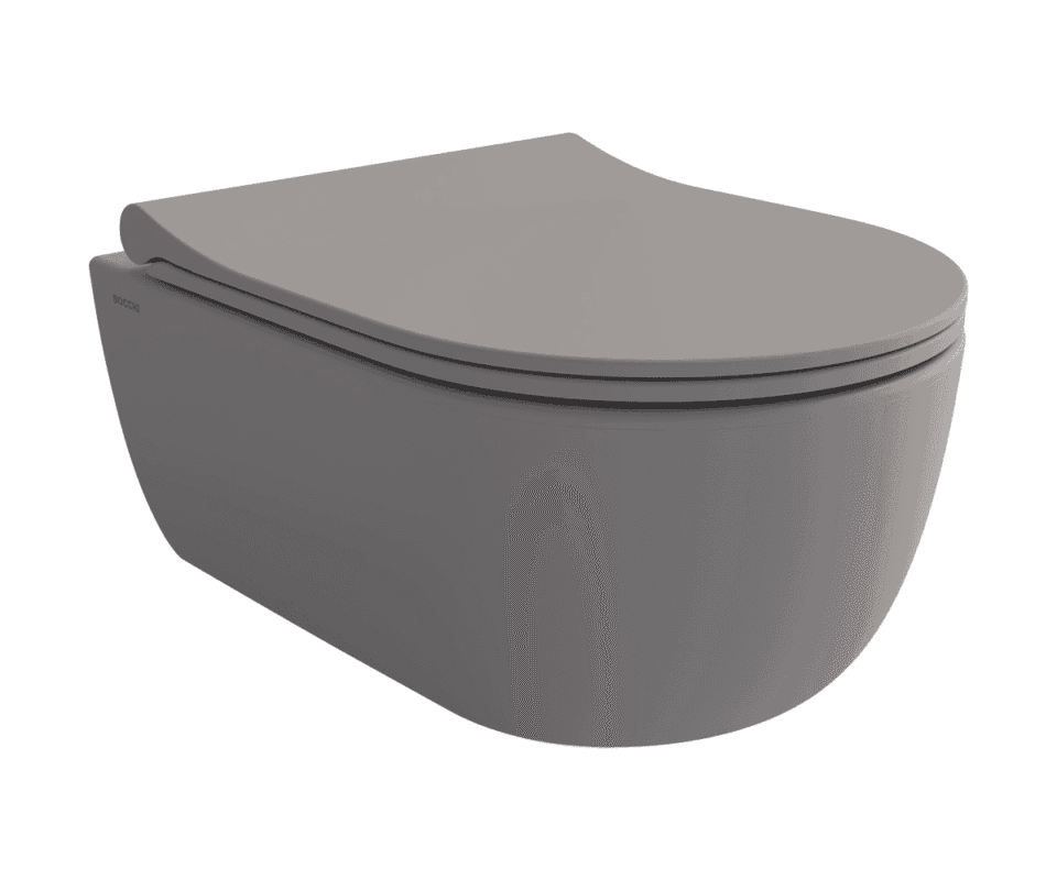 Bocchi V Tondo Rimless Asma Klozet Mat Gri