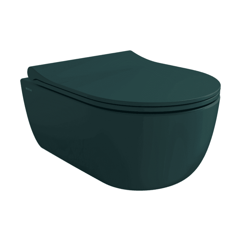 Bocchi V Tondo Rimless Asma Klozet Mat Petrol Mavisi