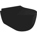 Bocchi V Tondo Rimless Asma Klozet Mat Siyah