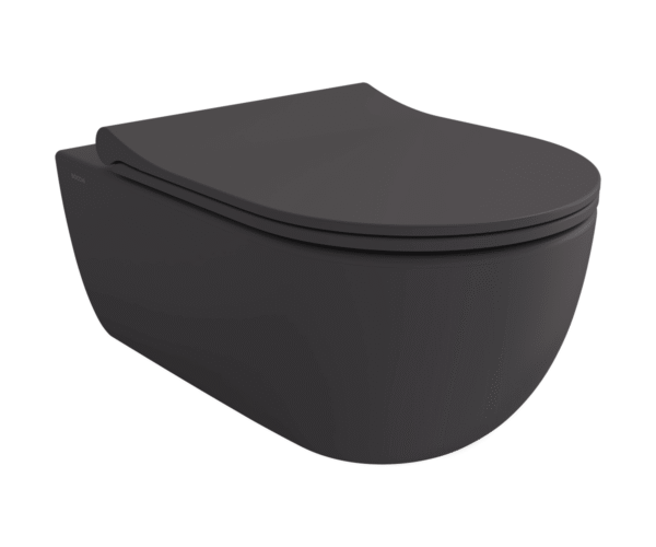 Bocchi V-Tondo Rimless Gizli Taharet Girişli Asma Klozet Mat Antrasit