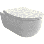 Bocchi V-Tondo Rimless Gizli Taharet Girişli Asma Klozet Mat Beyaz