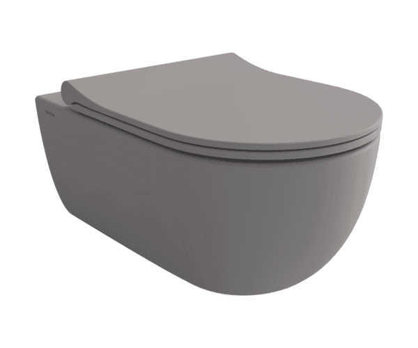 Bocchi V-Tondo Rimless Gizli Taharet Girişli Asma Klozet Mat Gri
