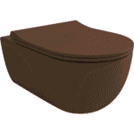 Bocchi V-Tondo Rimless Gizli Taharet Girişli Asma Klozet Mat Kahve