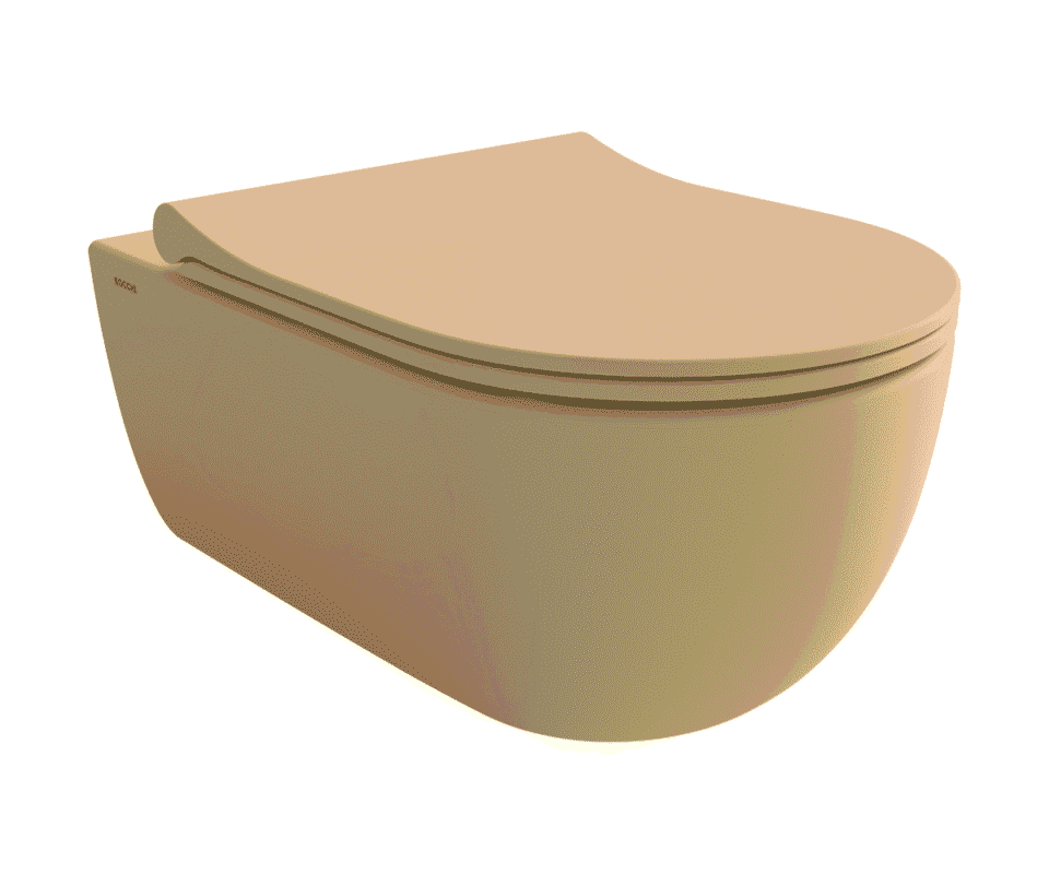 Bocchi V-Tondo Rimless Gizli Taharet Girişli Asma Klozet Mat Kaşmir