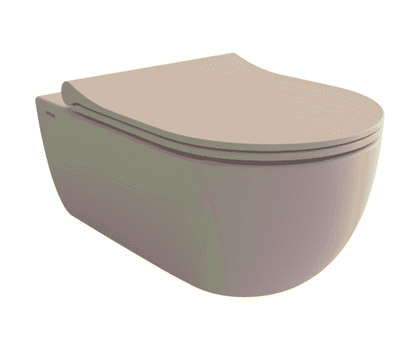 Bocchi V-Tondo Rimless Gizli Taharet Girişli Asma Klozet Mat Yasemin