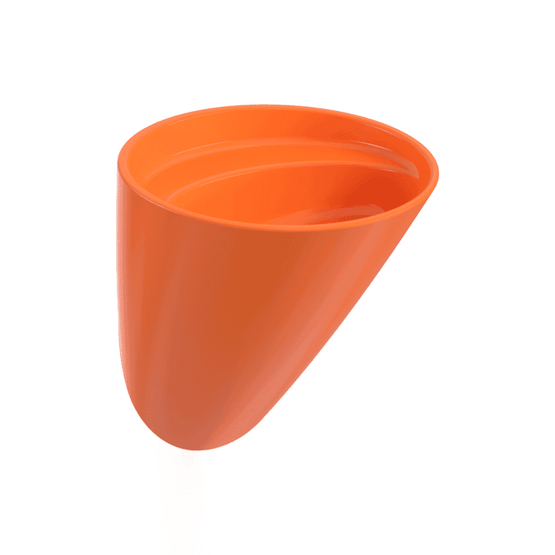 Bocchi Venezia Asma Monoblok Lavabo Deliksiz Parlak Turuncu