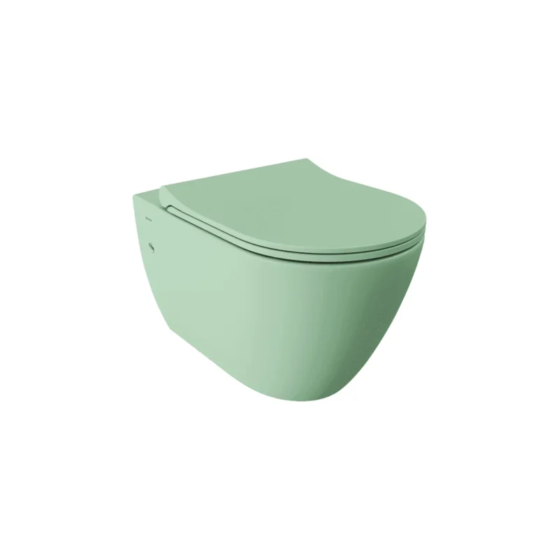 Bocchi Venezia Rimless Asma Klozet Mat Mint Yeşili