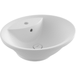 Bocchi Verona Bat Banklı Tezgah Üstü Lavabo 50 cm - Mat Beyaz