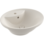 Bocchi Verona Bat Banklı Tezgah Üstü Lavabo 50 cm - Parlak Bisküvi