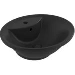 Bocchi Verona Bat Banklı Tezgah Altı Lavabo 50 cm - Mat Siyah