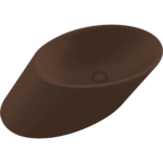 Bocchi Vessel Çanak Lavabo 72 cm Mat Kahve