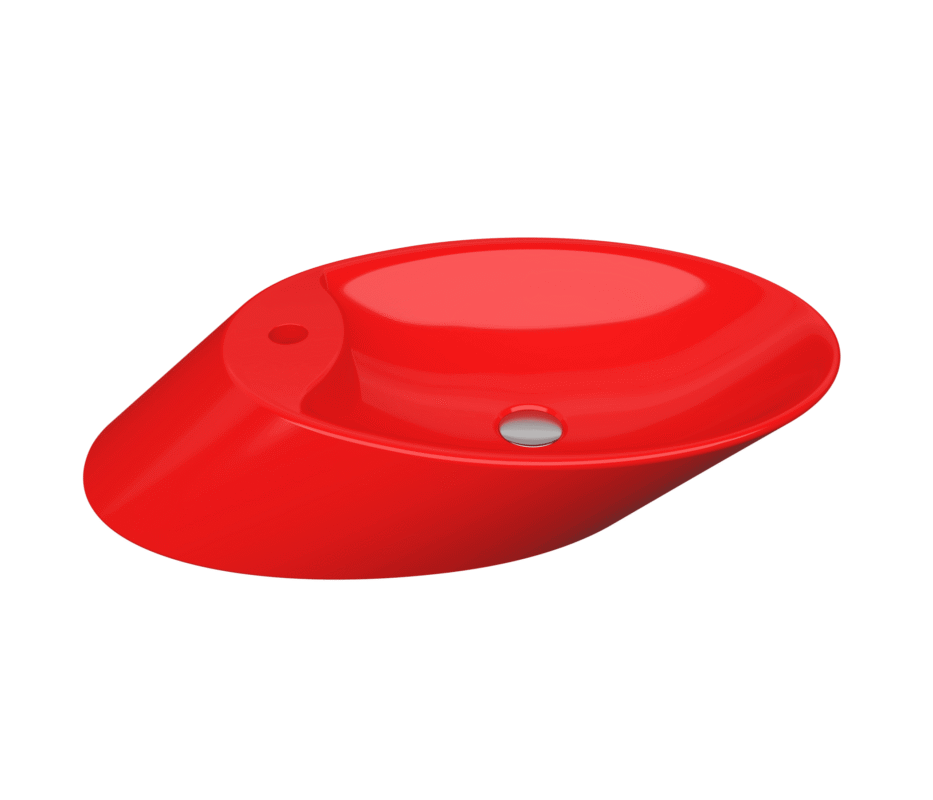 Bocchi Vessel Çanak Lavabo 72 cm Parlak Kırmızı