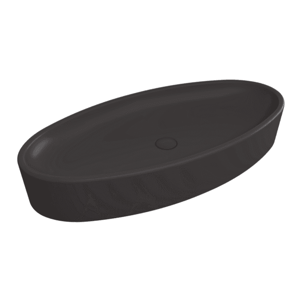 Bocchi Vessel Elips Çanak Lav 85 cm-Mat Antrasit
