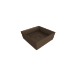 Bocchi Vessel Kare Lavabo 38X38 cm Mat Bronz