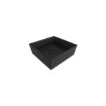 Bocchi Vessel Kare Lavabo 38x38 cm Mat Siyah