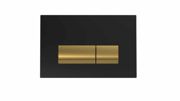 Bocchi Vivente Cam Kumanda Panelleri Siyah / Altın Cam
