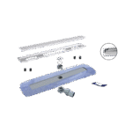 Borden Arya 60 cm Satin Düz Desenli İzolasyon Bantlı Duş Kanalı