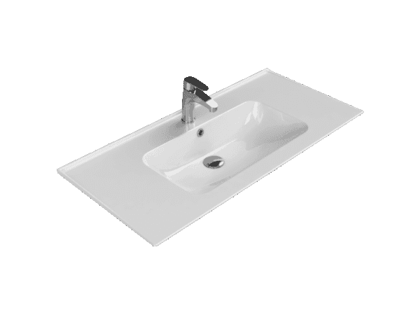 Cerastyle Blue Etajerli Lavabo 100x47 cm