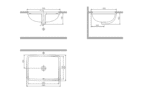 Cerastyle City Tezgahaltı Lavabo 40x55 cm
