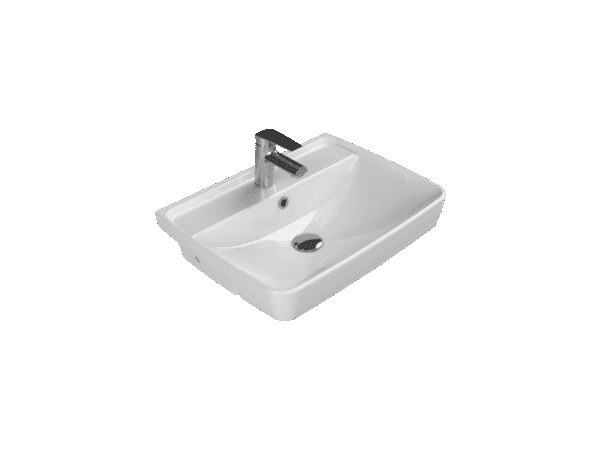 Cerastyle Duru Yarım Tezgah Üstü Lavabo 56x43 cm
