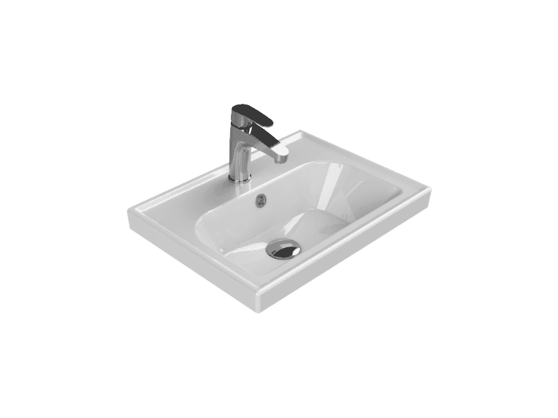 Cerastyle Frame Etajerli Lavabo 50x38 cm
