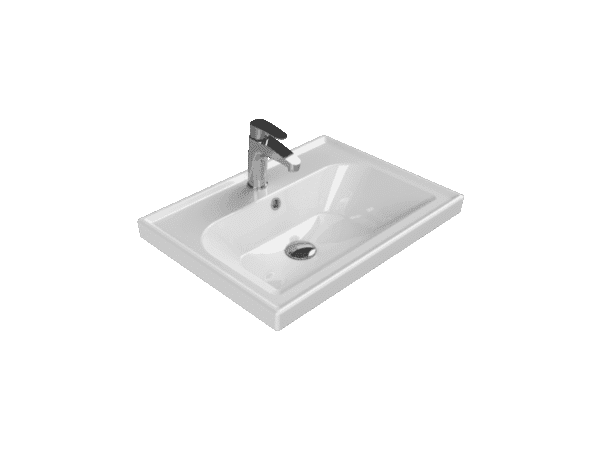 Cerastyle Frame Etajerli Lavabo 60x45 cm