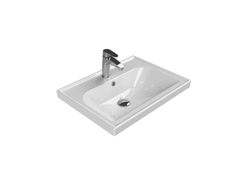 Cerastyle Frame Etajerli Lavabo 60x45 cm