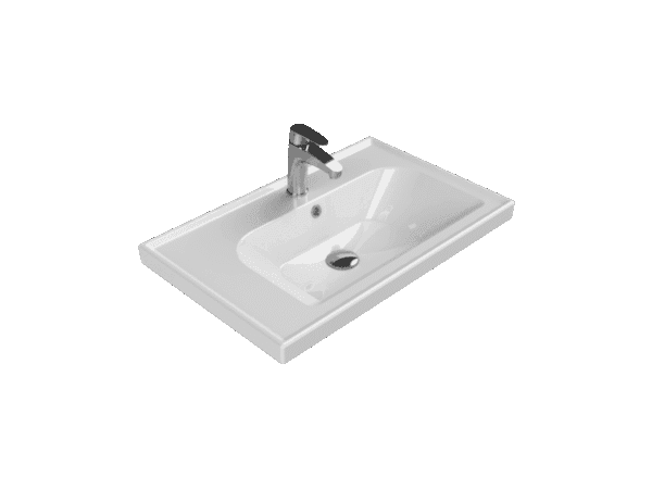Cerastyle Frame Etajerli Lavabo 70x45 cm