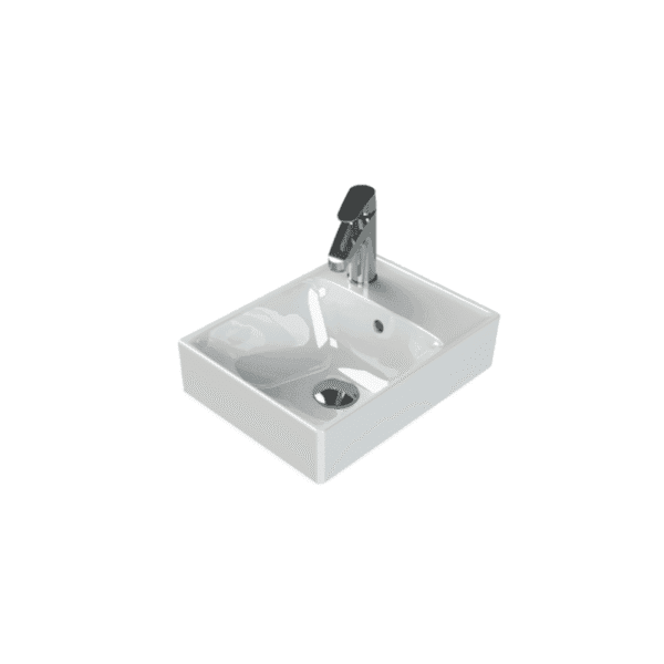 Cerastyle Sharp Etajerli Lavabo 40x30 cm