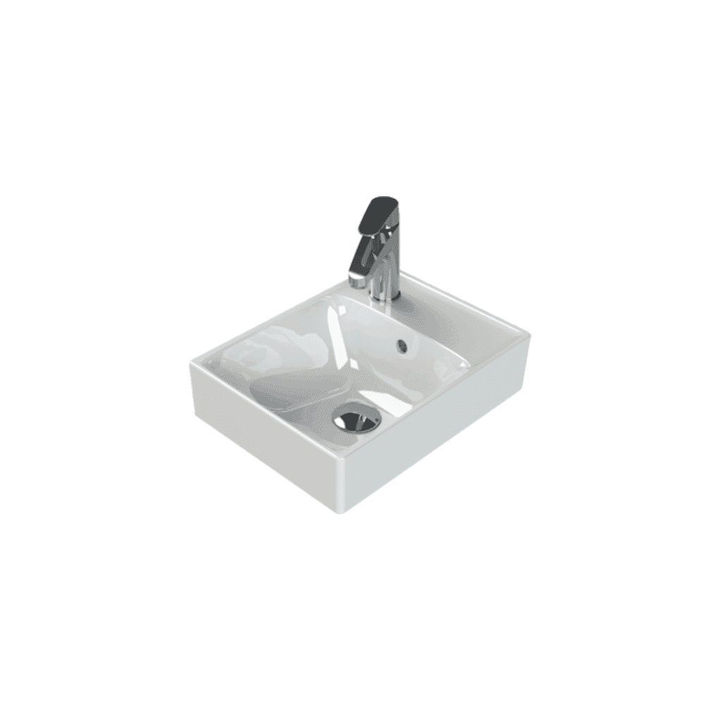 Cerastyle Sharp Etajerli Lavabo 40x30 cm Cerastyle Sharp Etajerli Lavabo 40x30 cm