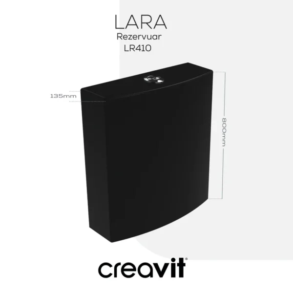 Creavit Lara Rezervuar Siyah Mat LR410-00KK00E-0000