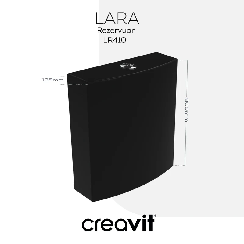 Creavit Lara Rezervuar Siyah Mat LR410-00KK00E-0000