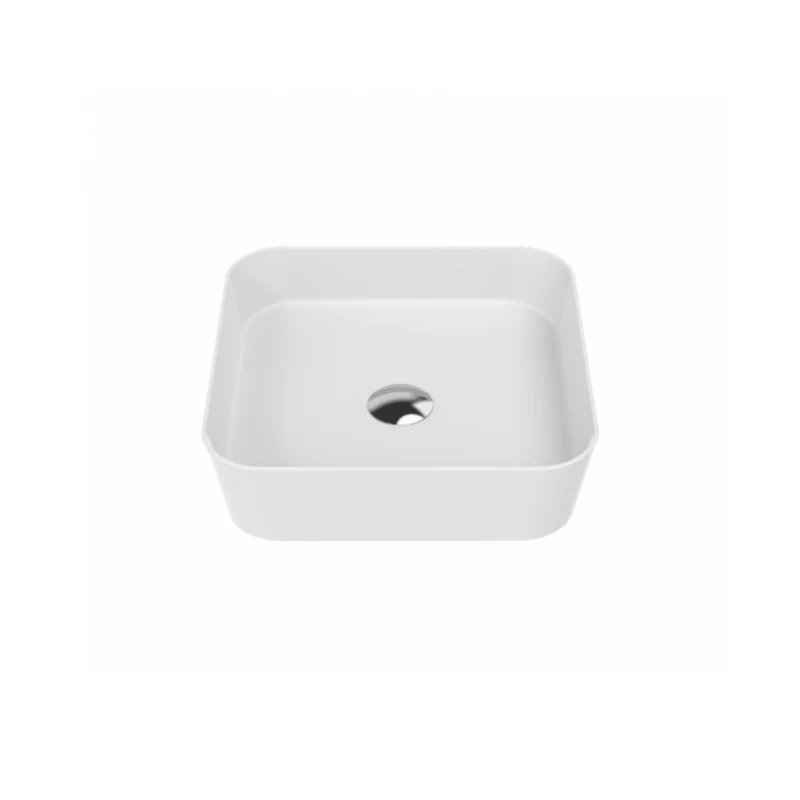 Creavit Loop Kare Çanak Lavabo 40 cm Beyaz LP040-00CB00E-0000