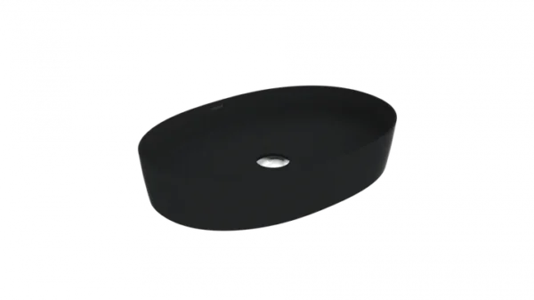Creavit Loop Oval Çanak Lavabo 40x60 cm Kömür Karası LP160-00KK00E-0000